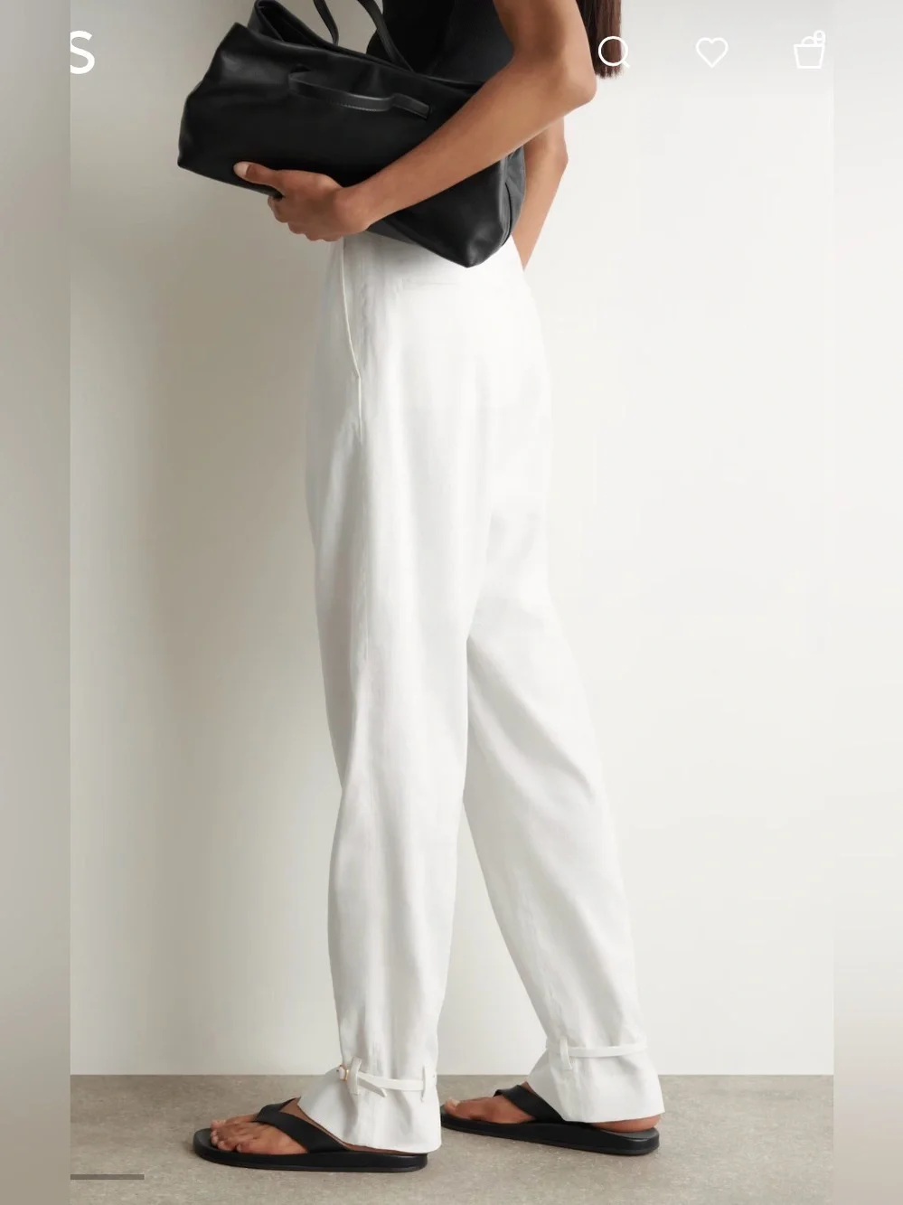 NWT LINEN STRAIGHT-LEG PANTS, COS petite